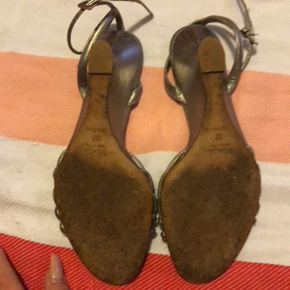 Prada wedge Sandals size 37 - Picture 4 of 8